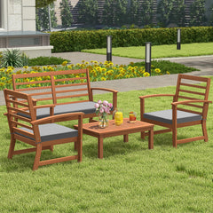 Tangkula 4 Pieces Outdoor Furniture Set