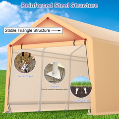 Tangkula 9x17 Ft Heavy Duty Carport, Portable Garage