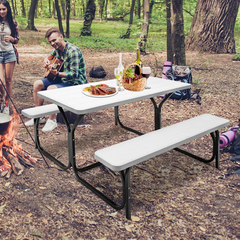 Tangkula Picnic Table Bench Set