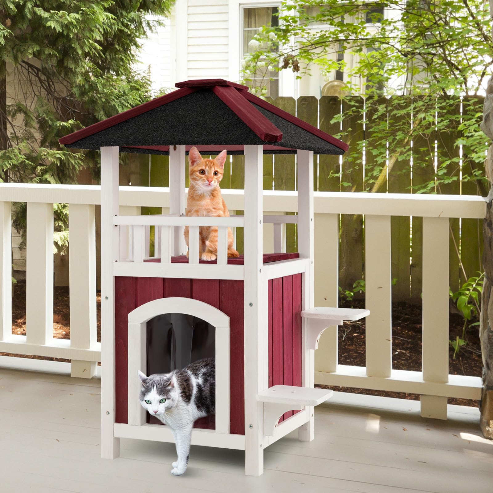 Tangkula Outdoor Cat House