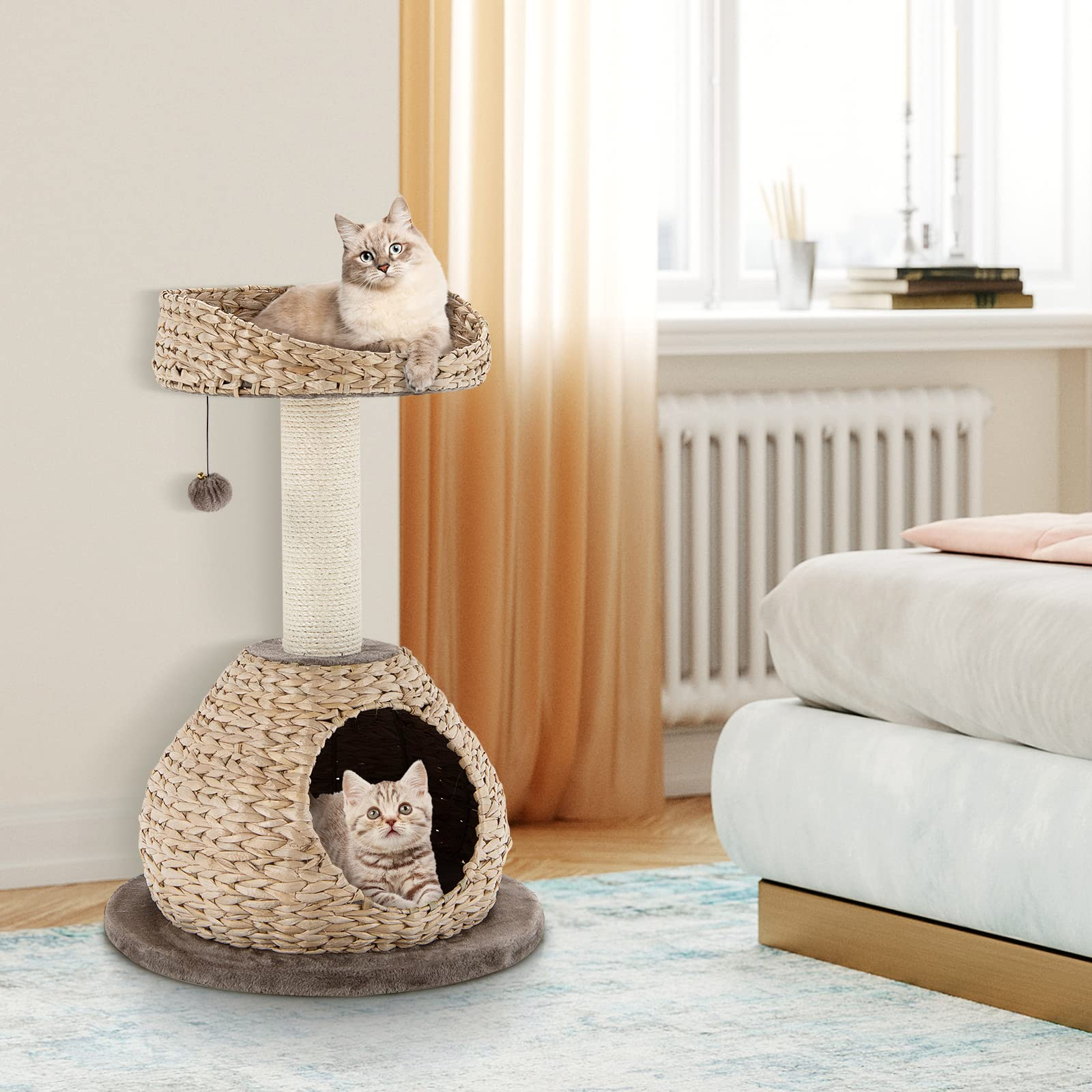 Tangkula Modern Cat Tree for Indoor Cats