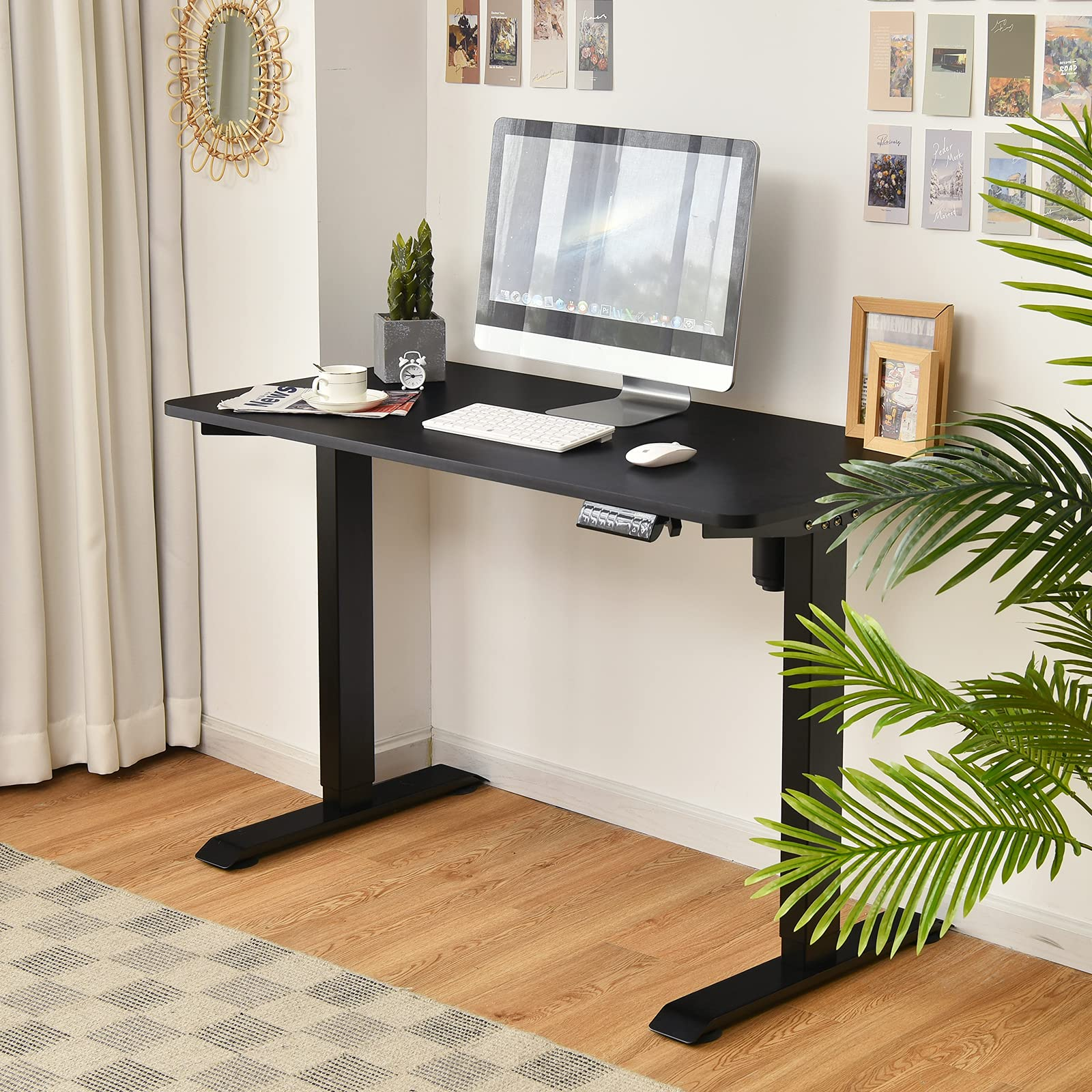 Tangkula Electric Standing Desk, Height Adjustable Motorized Office Desk