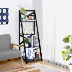 Tangkula 4-Tier Ladder Shelf Bookcase