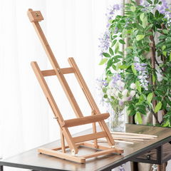 TANGKULA Tabletop H-Frame Wood Easel, Holding Canvas up to 22"