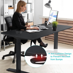 Tangkula 55 x 28 Inch Electric Standing Desk, Height Adjustable Sit to Stand Desk