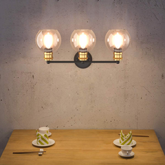 Tangkula Vintage 3 Light Vanity Wall Light