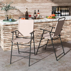 TAGNKULA Outdoor Folding Bar Stool Set of 2/4