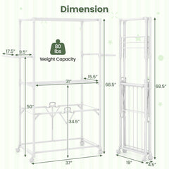 Tangkula Foldable Clothes Drying Rack