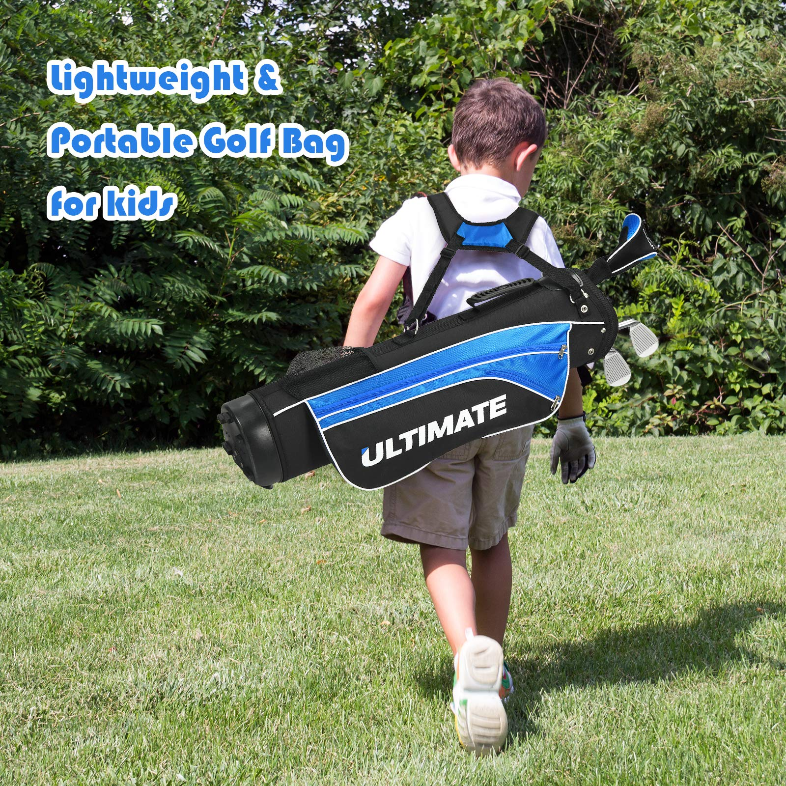 Tangkula Junior Complete Golf Club Set for Children Right Hand, Golf Stand Bag, Perfect for Children, Kids