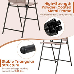 TAGNKULA Outdoor Folding Bar Stool Set of 2/4