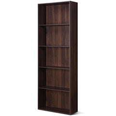 Tangkula 5-Shelf Bookcase, 23.5''L x 9.5''W x 67''H