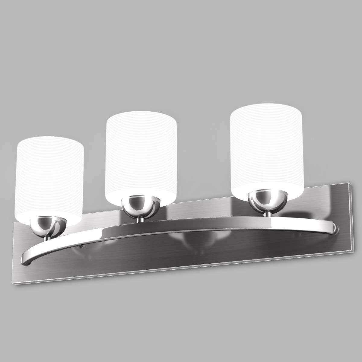 Tangkula Bathroom Vanity Lamp Brushed Nickel Wall Mounted Vanity Lighting Fixture