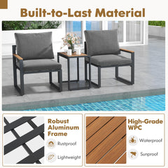 Tangkula 3 Pieces Patio Furniture Set