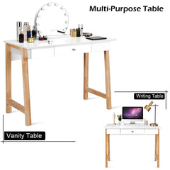 Tangkula Computer Desk with Storage Drawers