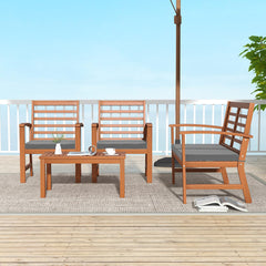 Tangkula 4 Pieces Outdoor Furniture Set