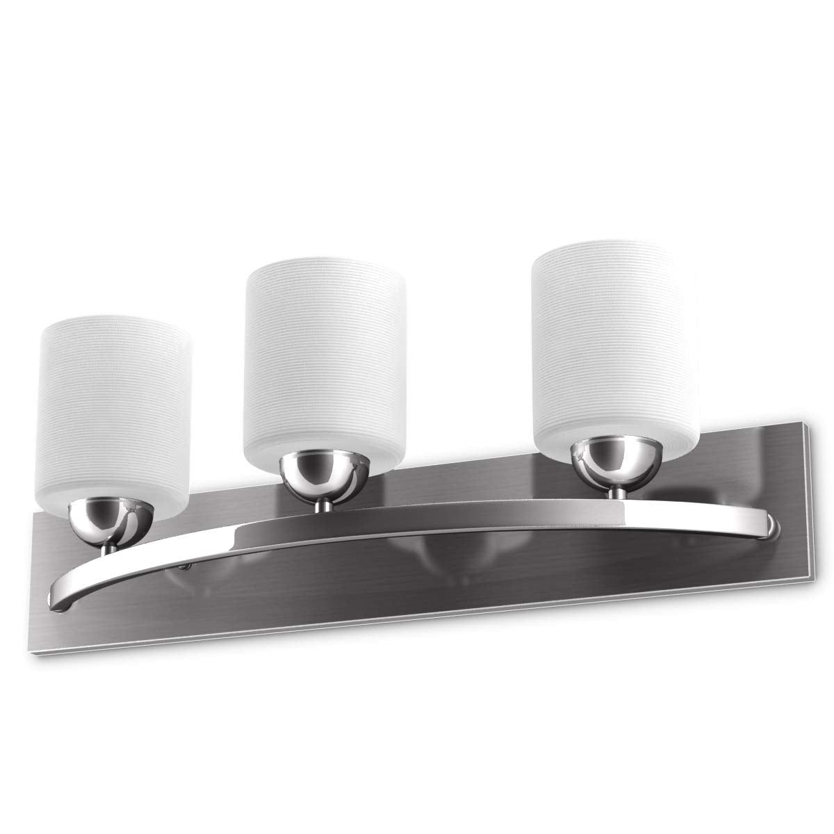 Tangkula Bathroom Vanity Lamp Brushed Nickel Wall Mounted Vanity Lighting Fixture