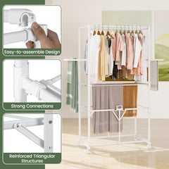 Tangkula Foldable Clothes Drying Rack