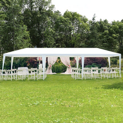 Tangkula 10 x 30 Feet Outdoor Canopy Tent, Wedding Party Tent with 16 Stakes & 8 Wind Ropes