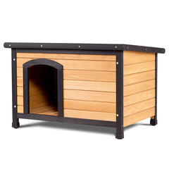 Tangkula Wooden Dog House Outdoor Indoor