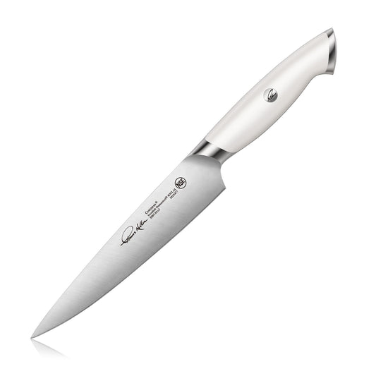 TKSC 7" Utility Knife, Forged Swedish Powder Steel, Thomas Keller Signature Collection, White, 1025477