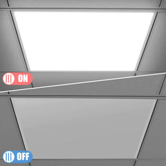 Tangkula 2 x 2FT LED Flat Panel Light, Eye Protection LED Panel Light