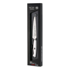 TKSC 5" Serrated Utility Knife, Forged Swedish Powder Steel, Thomas Keller Signature Collection, White, 1025491