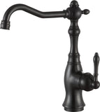 Highland Single-Handle Standard Kitchen Faucet with Side Sprayer in Oil Rubbed Bronze