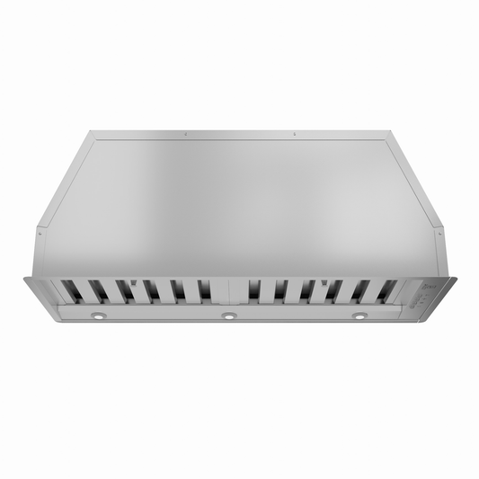 ANZZI 30-Inch 600 CFM 3-Speed Stainless Steel Convertible Residential Insert Range Hood with LED Lamp