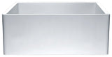 ANZZI Roine Reversible Farmhouse Sink (24" L x 9.06" H), Single Basin, Solid Surface ANZZI Stone, Non-Porous, Easy Clean, Lifetime Warranty