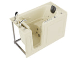 ANZZI Coupe Series 30 in. x 60 in. Quick Fill Walk-In Whirlpool and Air Tub with Powered Fast Drain in Biscuit