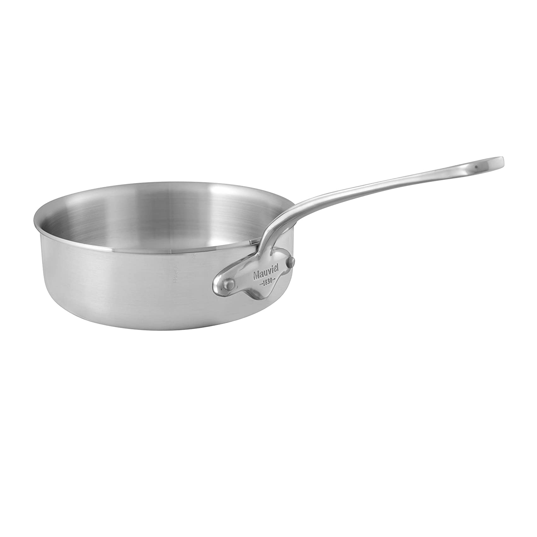 Mauviel M'URBAN 3 Saute Pan With Cast Stainless Steel Handle, 3.2-Qt