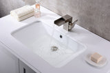 Lanmia Series 24 in. Ceramic Undermount Sink Basin in White
