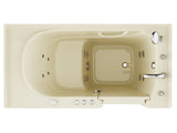 ANZZI Coupe Series 30 in. x 60 in. Right Drain Quick Fill Walk-In Whirlpool Tub with Powered Fast Drain in Biscuit