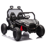 24V 2-Seater Kids Ride On UTV with Parent Control, 400W High Power, Ride on Toy with Bluetooth, MP3, and Rear Storage, for Ages 3+, Black