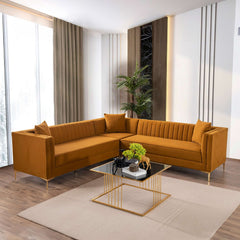 Kenda Corner Sectional Mid-Century Modern Sofa