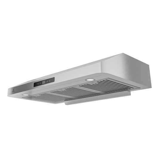 ANZZI 36-Inch 600 CFM 4-Speed Stainless Steel Under Cabinet Convertible Residential Range Hood with LED Lamp