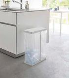 Lidded Garbage Bag Holder - Steel