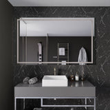 36-in. x 60-in. Frameless LED Front/Back Light Bathroom Mirror w/Defogger