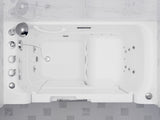 FULLY LOADED Wheelchair Access Walk-in Tub with Air and Whirlpool Jets Hot Tub | Quick Fill Waterfall Tub Filler with 6 Setting Handheld Shower Sprayer | Including Aromatherapy, LED Lights, V-Shaped Back Jets, and Auto Drain