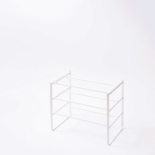 Three-Tier Expandable Shoe Rack (18" H)  - Steel