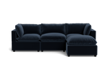Kova Pillow Cushion Sofa 122" + Ottoman