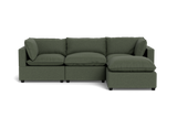 Kova Pillow Cushion Sofa 122" + Ottoman