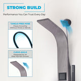 Aura Series 39 in. 2-Jetted Full Body Shower Panel System with Rainfall Showerhead and Spray Wand