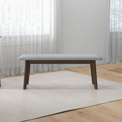 Carlos Fabric Upholstered Solid Wood Bench