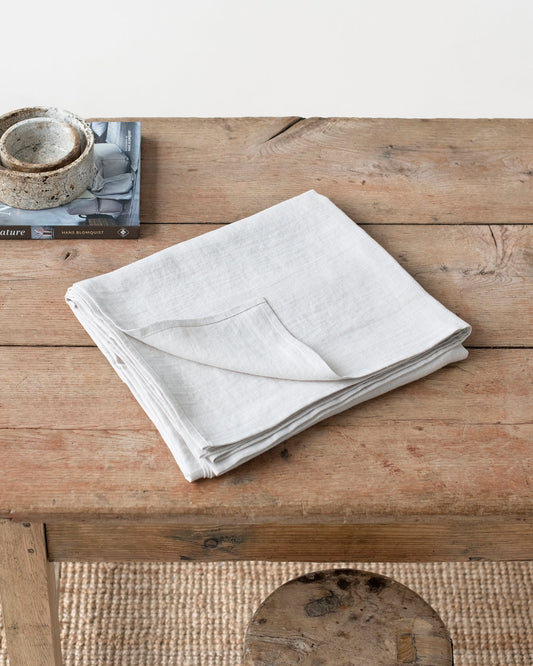 Light Gray Linen tablecloth