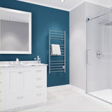 ANZZI Elgon Series 14-Bar Wall Mounted Towel Warmer (20.86" W x 48.62" H), Dual Installation (Hardwire/Plug-In), Quick Warm Time, Rhino Alloy Certified