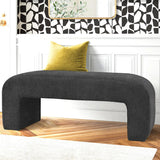 Lily 47" Chenille Accent Waterfall Bench