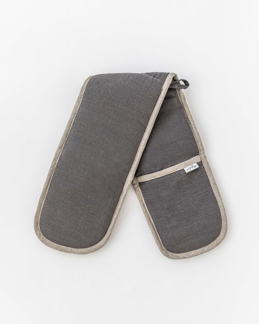 Double oven mitt (1 pcs) in Charcoal gray