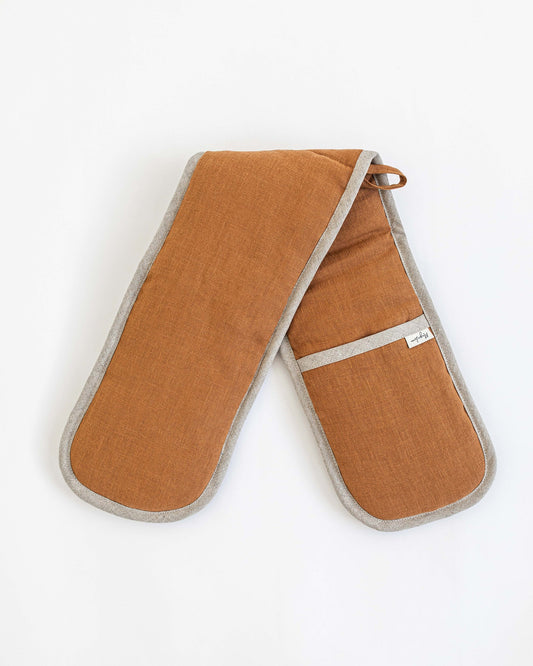 Double oven mitt (1 pcs) in Cinnamon