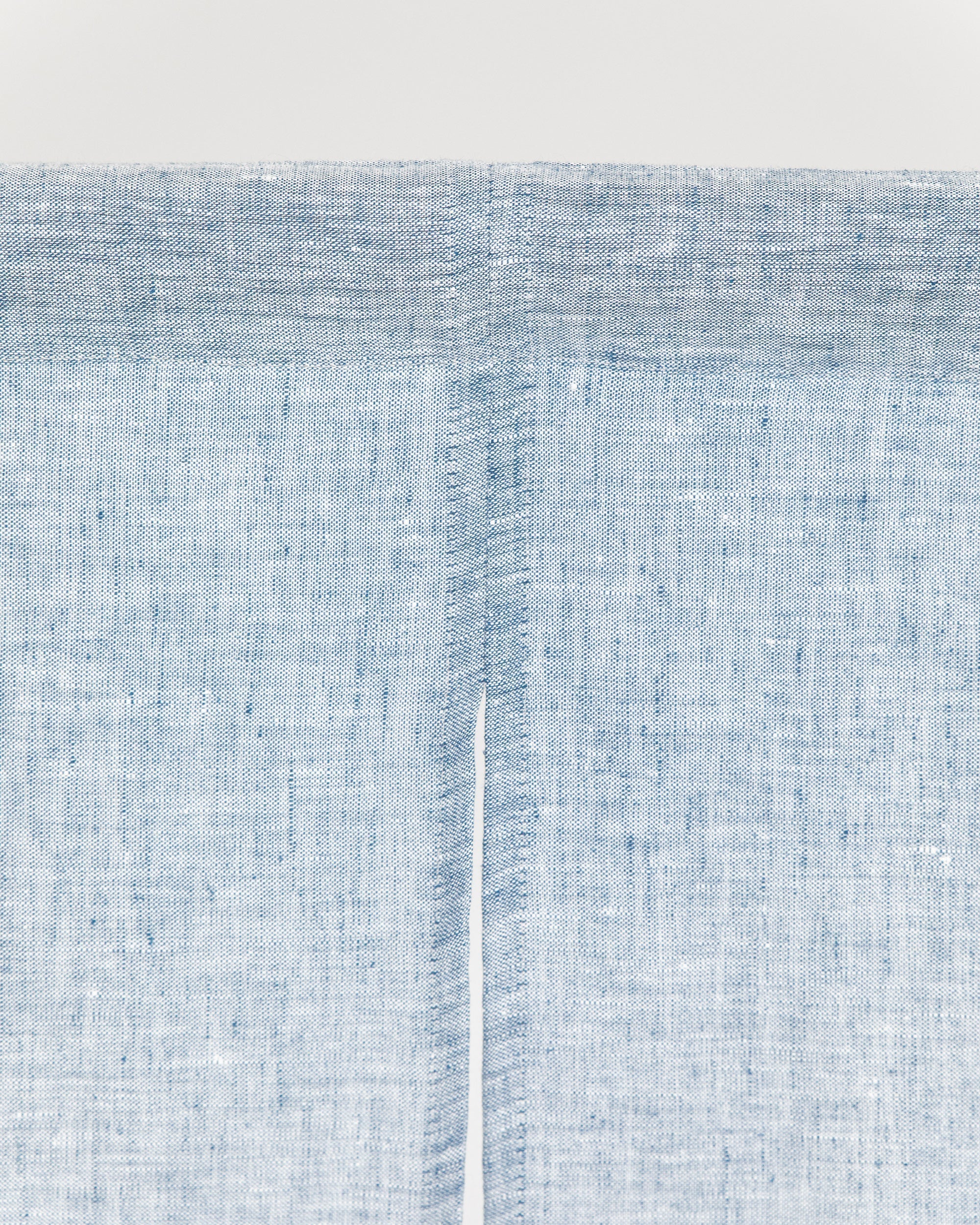 Linen noren curtains (1 pcs) in Blue melange